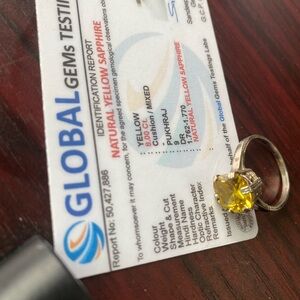 Yellow sapphire Gemstone Ring